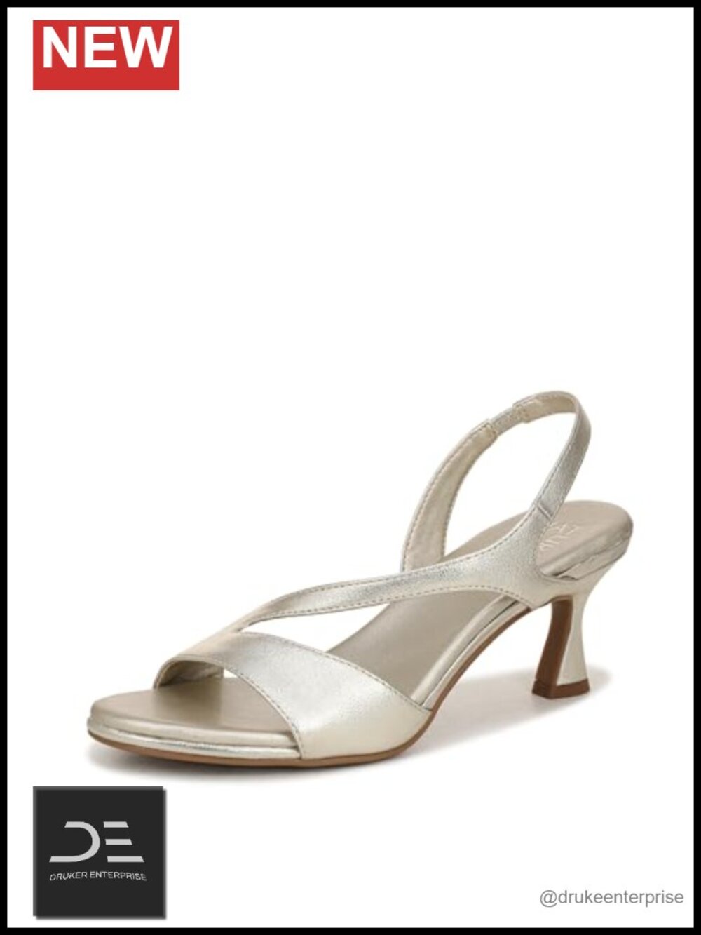Strappy Slingback Heeled Sandals Open Toe PU